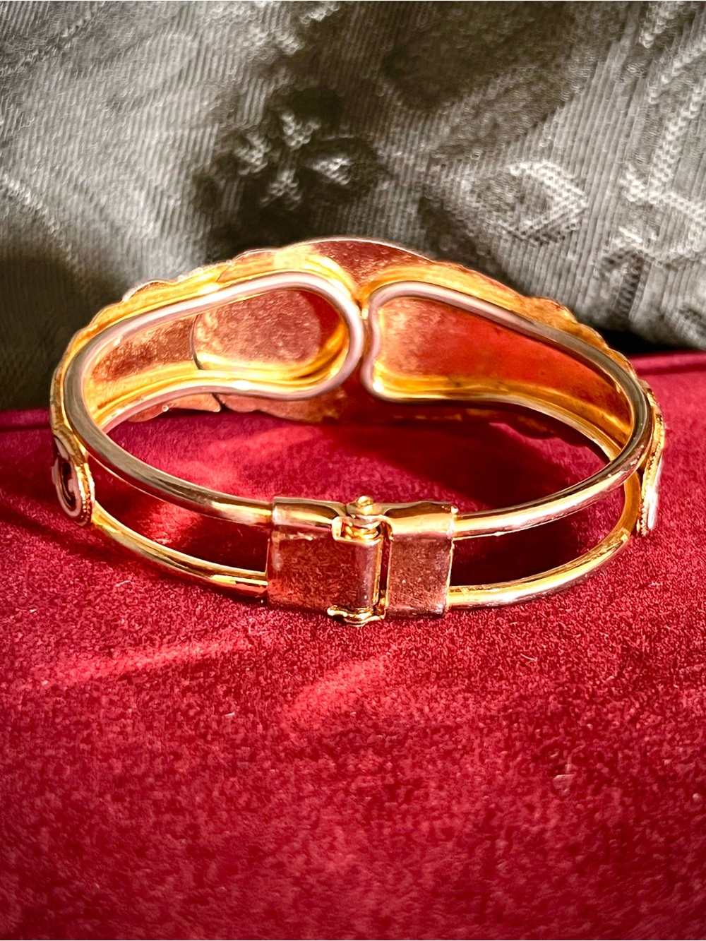 Vintage Cloisonné Bracelet Size 5.5” to 6” - Picture 4 of 7
